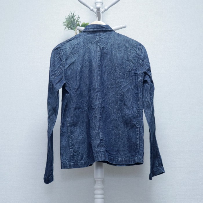 Lauren Jeans Chinese Buttons Denim Jacke | Vintage.City 古着屋、古着コーデ情報を発信
