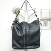 COACH Braided Leather Bag Black | Vintage.City Vintage Shops, Vintage Fashion Trends