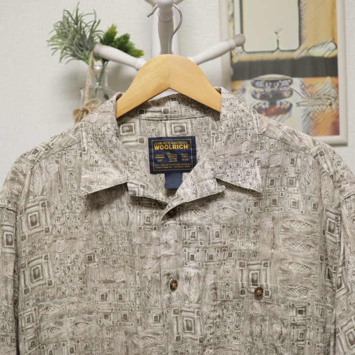 Fish Pattern Open Collar Shirt | Vintage.City 빈티지숍, 빈티지 코디 정보