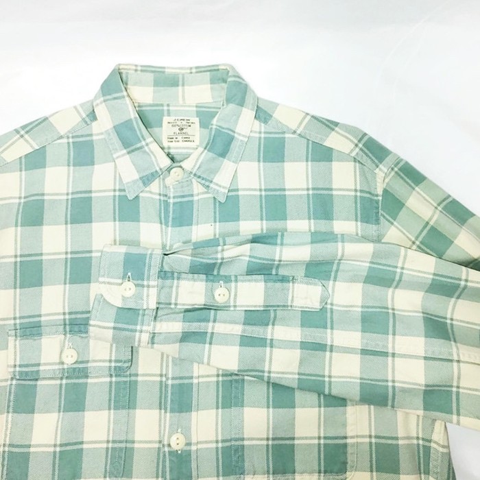 J.Crew Checked Long Sleeve Shirt Green | Vintage.City 빈티지숍, 빈티지 코디 정보