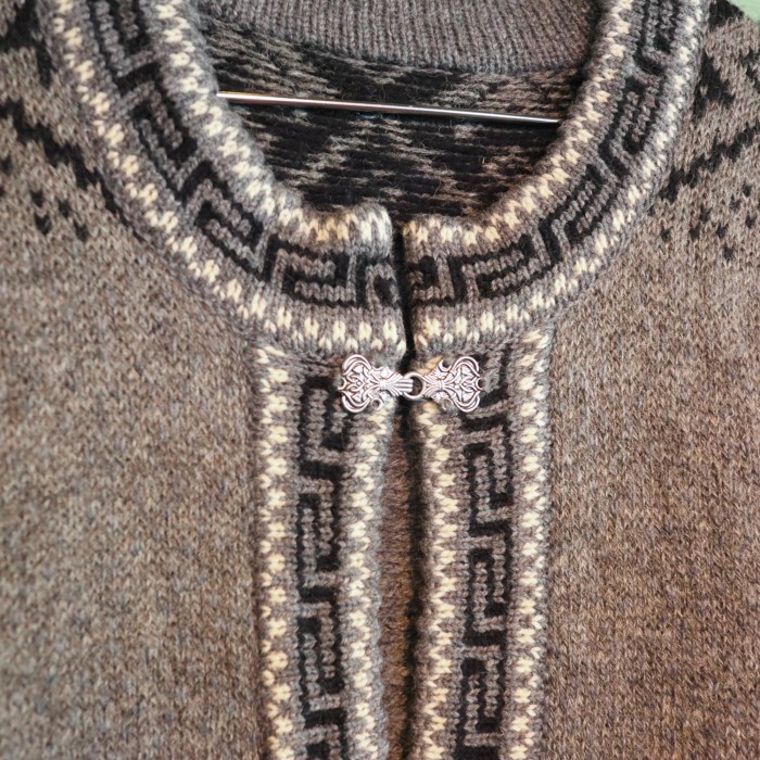 Nordic Kint Cardigan Gray | Vintage.City 古着屋、古着コーデ情報を発信