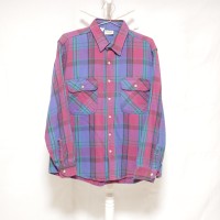 90s FIVE BROTHER Checked Flannel Shirt | Vintage.City 古着屋、古着コーデ情報を発信