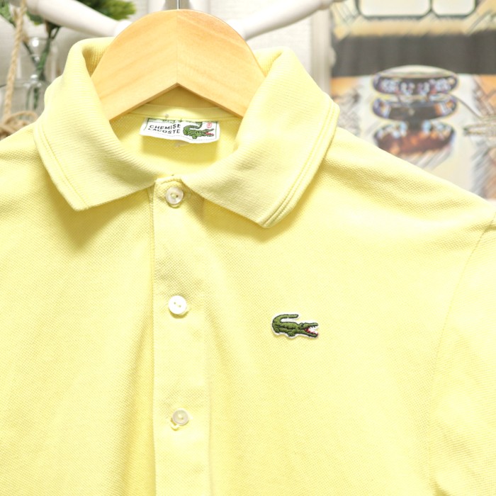 LACOSTE Short Sleeve Polo Shirt Cream | Vintage.City 빈티지숍, 빈티지 코디 정보