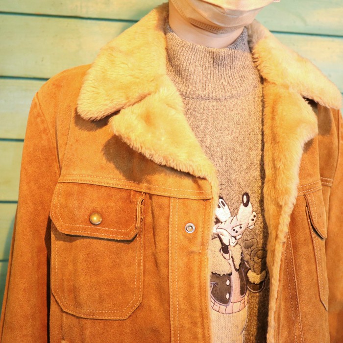 70s J.C.Penney Suede Jacket Beige | Vintage.City 빈티지숍, 빈티지 코디 정보