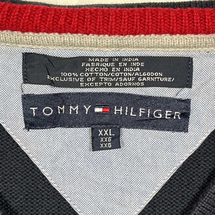 XXLsize TOMMY HILFIGER cotton vest 23110519 トミーヒルフィガーコットンベスト | Vintage.City 빈티지숍, 빈티지 코디 정보