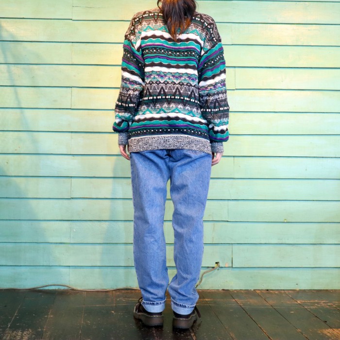 3D Knit Sweater Cool | Vintage.City Vintage Shops, Vintage Fashion Trends