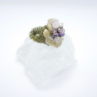 Flower Motif Mesh Ring | Vintage.City 빈티지숍, 빈티지 코디 정보