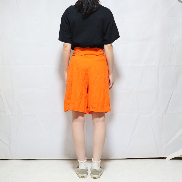 Flared Shorts Orange | Vintage.City 빈티지숍, 빈티지 코디 정보