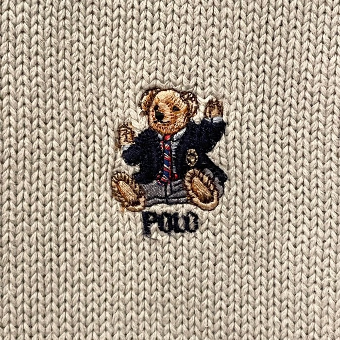 Polo by Ralph Lauren ポロベアクルーネックセーター ペールグリーン Lサイズ | Vintage.City 古着屋、古着コーデ情報を発信