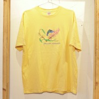Humingbird Embroidery T-Shirt Yellow | Vintage.City 빈티지숍, 빈티지 코디 정보
