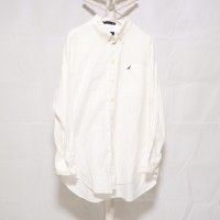 NAUTICA Button Down Shirt White | Vintage.City 빈티지숍, 빈티지 코디 정보