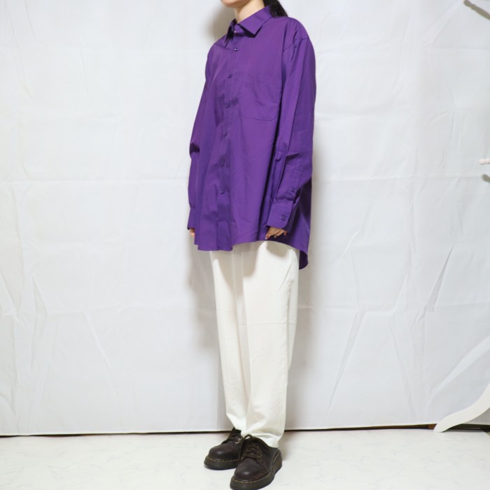pierre cardin Poly-Cotton Shirt Purple | Vintage.City 빈티지숍, 빈티지 코디 정보