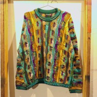 COOGI 3D Knit Sweater Earth | Vintage.City 古着屋、古着コーデ情報を発信