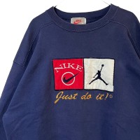 NIKE ナイキ スウェット XL 刺繍ロゴ センターロゴ ジョーダン USA製