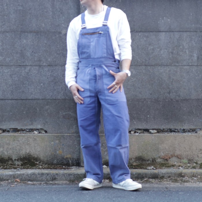 Mole Skin Work Overall Navy | Vintage.City 古着屋、古着コーデ情報を発信