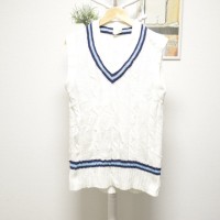 Childen Knit Vest White | Vintage.City 古着屋、古着コーデ情報を発信