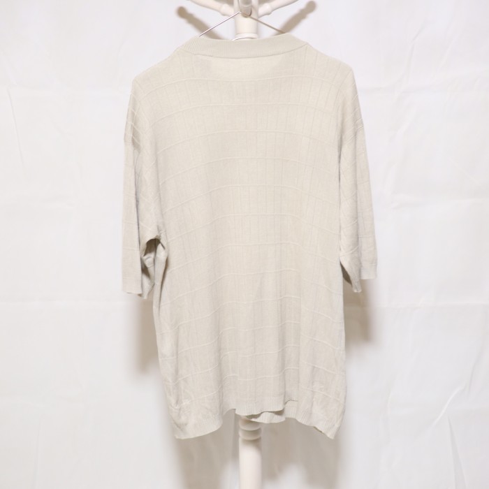 Silk Summer Knit Sweater Light Beige | Vintage.City 古着屋、古着コーデ情報を発信