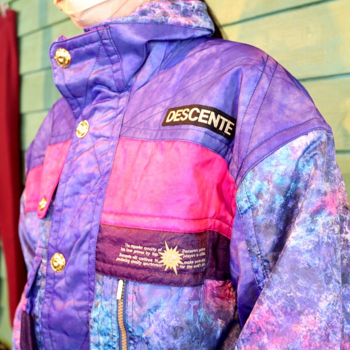 80s DESCENTE Batting Jacket Purple | Vintage.City 古着屋、古着コーデ情報を発信