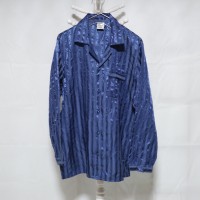 Striped Pajama Shirt Blue | Vintage.City 古着屋、古着コーデ情報を発信