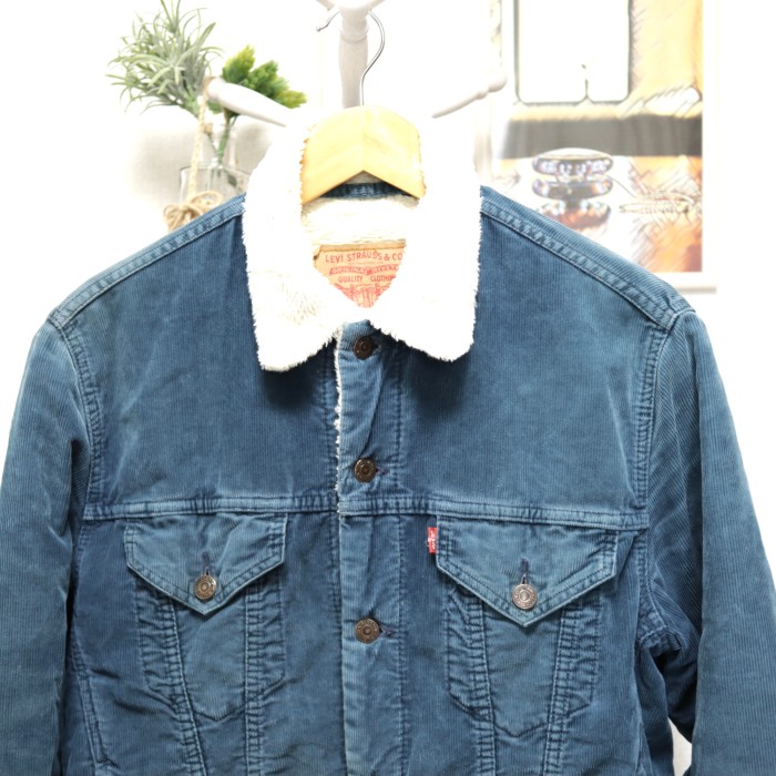 Levi's Corduroy Boa Jacket Blue | Vintage.City 古着屋、古着コーデ情報を発信