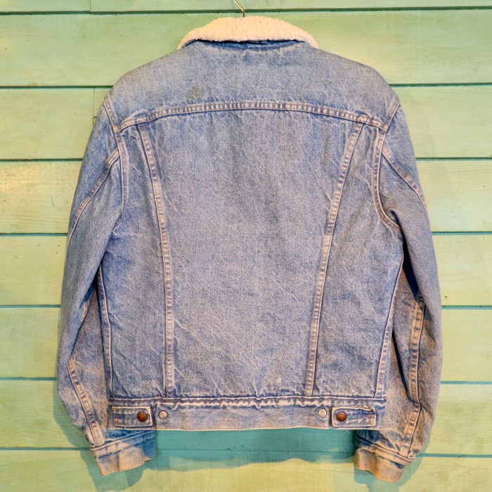 70s Levi's 70605 Denim Boa Jacket | Vintage.City 古着屋、古着コーデ情報を発信