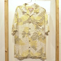 Leaf Pattern Rayon Aloha Shirt | Vintage.City 빈티지숍, 빈티지 코디 정보