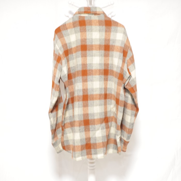 Woolrich Checked Wool Shirt Orange | Vintage.City Vintage Shops, Vintage Fashion Trends