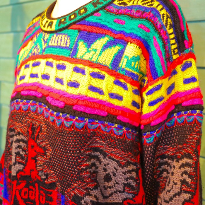 COOGI 3D Knit Sweater Animal | Vintage.City 古着屋、古着コーデ情報を発信