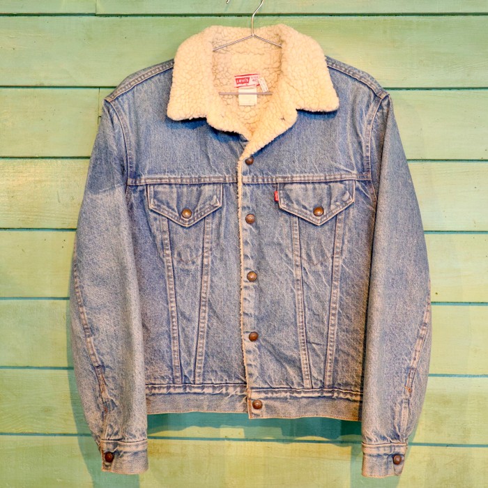 70s Levi's 70605 Denim Boa Jacket | Vintage.City 빈티지숍, 빈티지 코디 정보