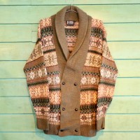 eskimo Shawl Collar Nordic Cardigan | Vintage.City 古着屋、古着コーデ情報を発信