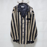 Striped Pajama Shirt Multi Color | Vintage.City 古着屋、古着コーデ情報を発信