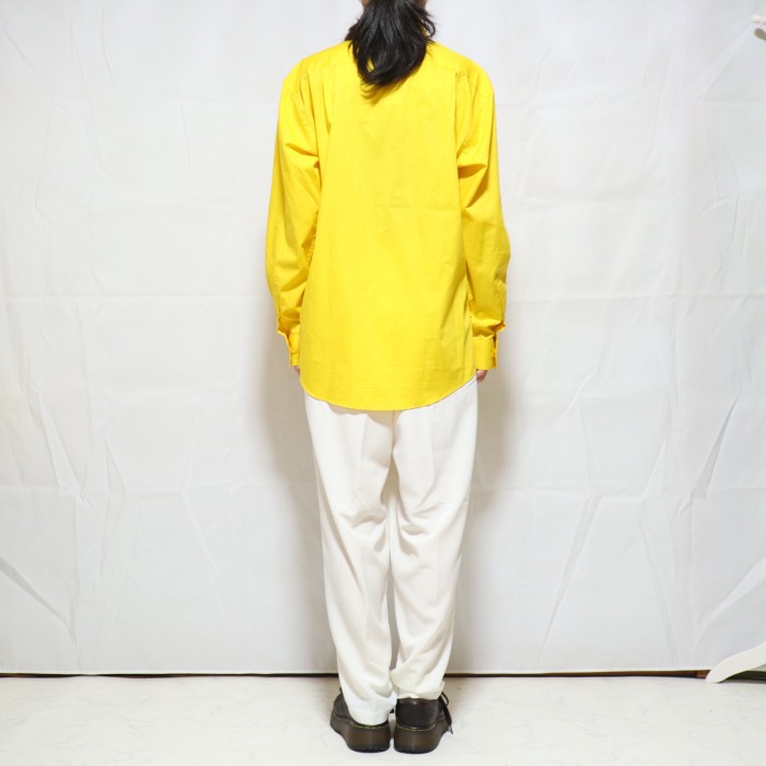pierre cardin Poly-Cotton Shirt Yellow | Vintage.City 古着屋、古着コーデ情報を発信