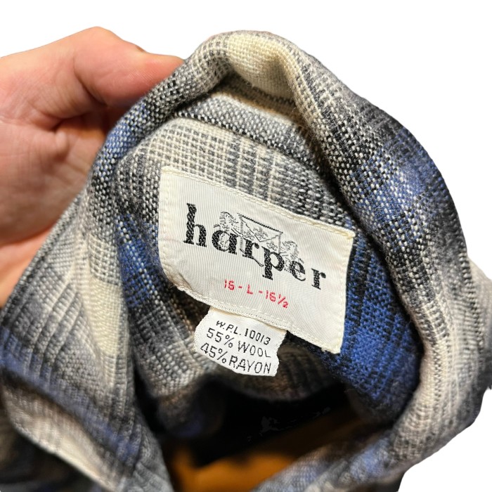 50s harper/オンブレシャツ/オープンカラー/開襟シャツ | Vintage.City