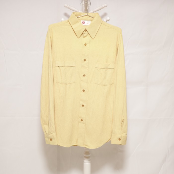 Sears Brushed Shirt Light Yellow | Vintage.City 古着屋、古着コーデ情報を発信