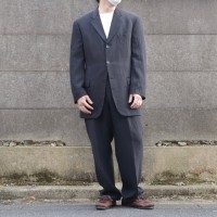 D'URBAN Stripe Pattern Set-Up Suit Black | Vintage.City 古着屋、古着コーデ情報を発信