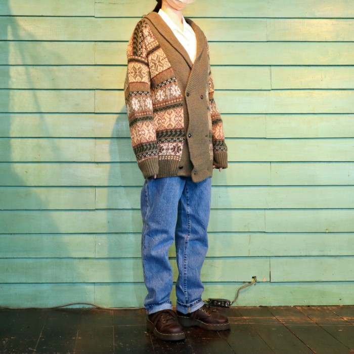 eskimo Shawl Collar Nordic Cardigan | Vintage.City Vintage Shops, Vintage Fashion Trends
