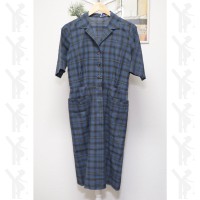 Checked One Piece Blue | Vintage.City 古着屋、古着コーデ情報を発信