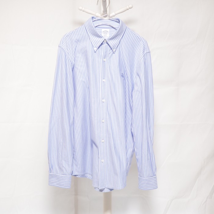 Brooks Brothers Stripe Shirt White×Blue | Vintage.City 빈티지숍, 빈티지 코디 정보