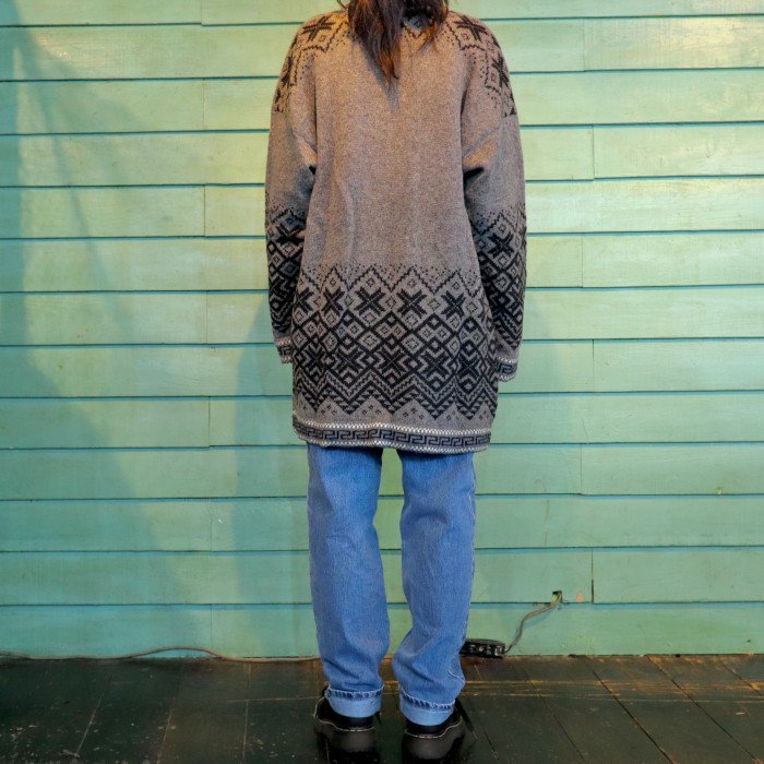 Nordic Kint Cardigan Gray | Vintage.City 古着屋、古着コーデ情報を発信