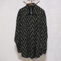 Whole Pattern Rayon Shirt Black | Vintage.City 古着屋、古着コーデ情報を発信
