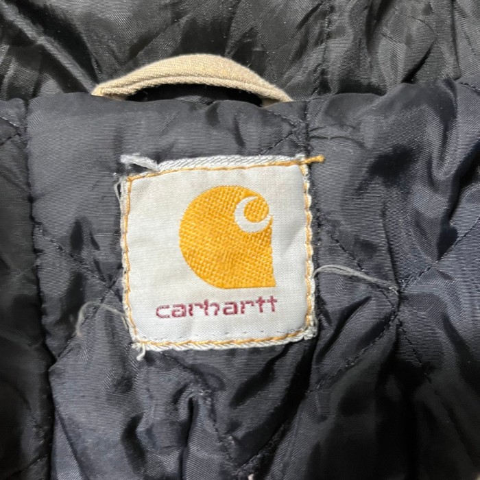 carhartt カーハート リメイクジャケット 刺繍ロゴ ワンポイントロゴ-