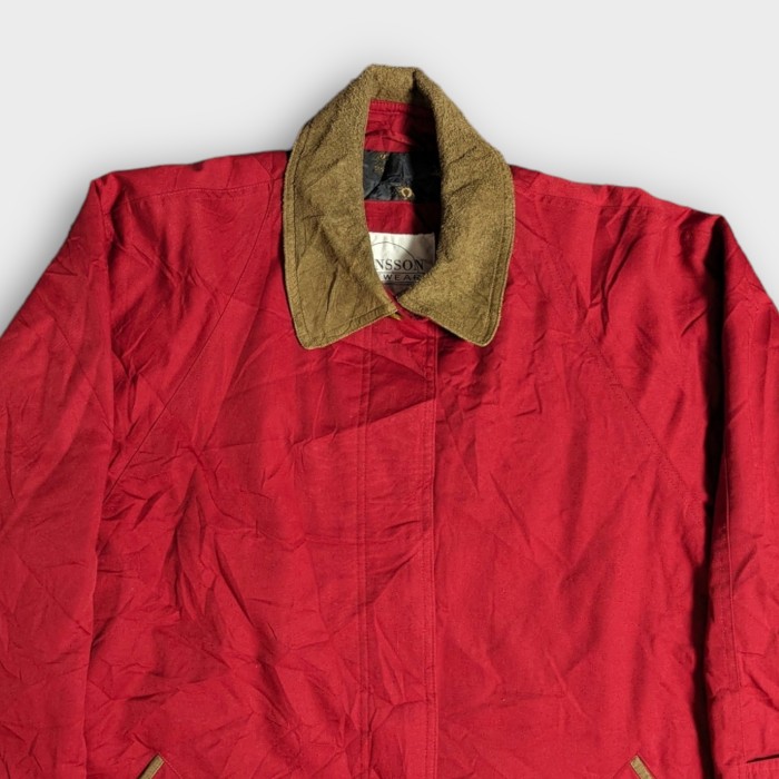 MANSSON 1980s カラーロングコート ボタン 赤 レッド | Vintage.City 古着屋、古着コーデ情報を発信