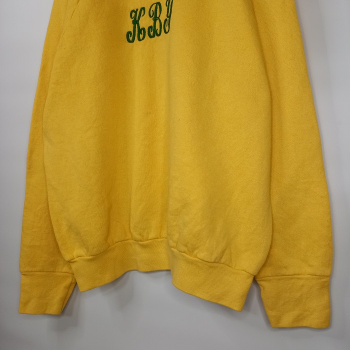 90s　アメリカ製　フルーツオブザルーム　スウェット　トレーナー　刺繍　イエロー　M | Vintage.City 古着屋、古着コーデ情報を発信