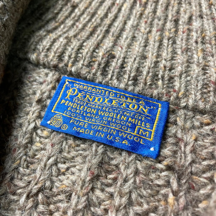 70年代 USA製 PENDLETON ペンドルトン ドライバーズニット カラー