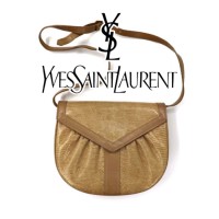 Yves Saint Laurent ショルダーバッグ ベージュ パイソン レザー | Vintage.City 古着屋、古着コーデ情報を発信