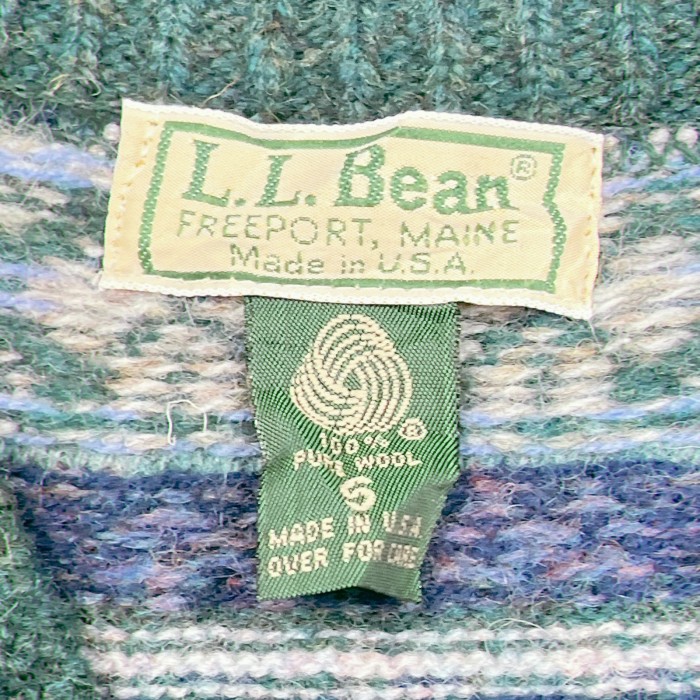 Ssize L.L.Bean wool knit 23110532 80年代 エルエルビーン ウールベスト | Vintage.City 古着屋、古着コーデ情報を発信