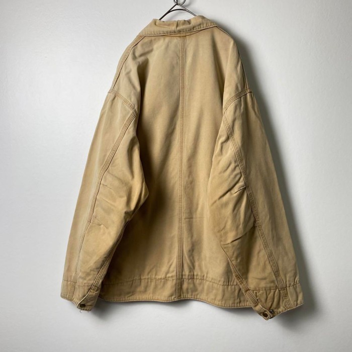 Carhartt デトロイトジャケット 革ロゴ ベージュ XL S1011 | Vintage.City 빈티지숍, 빈티지 코디 정보