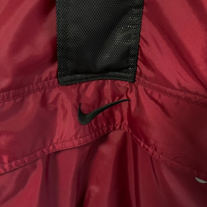 メンズ【2点】NIKE赤ハーフジップジャケット ×  NIKEピンクデカロゴジャケット