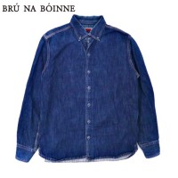 BRU NA BOINNE ボタンダウンデニムシャツ 0 ブルー | Vintage.City 古着屋、古着コーデ情報を発信
