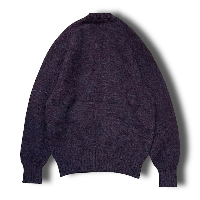Vintage】ラグランスリーブシェットランドウールセーター MADE IN